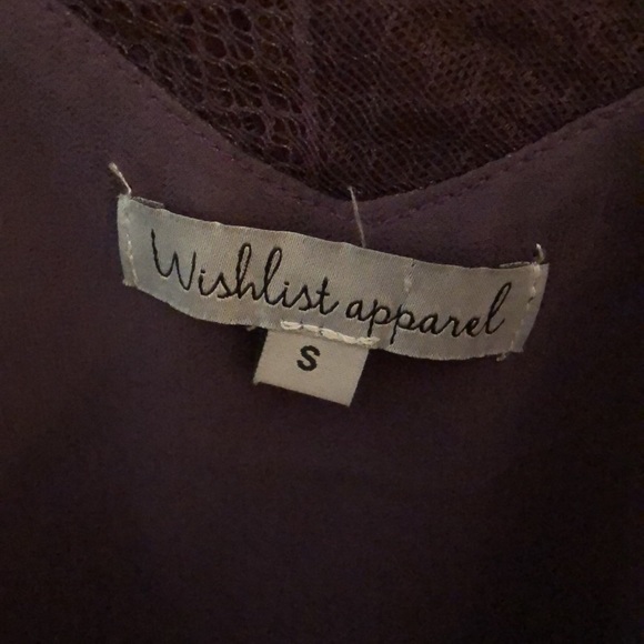 Purple Lace Collared Cami Blouse Top - Picture 4 of 4